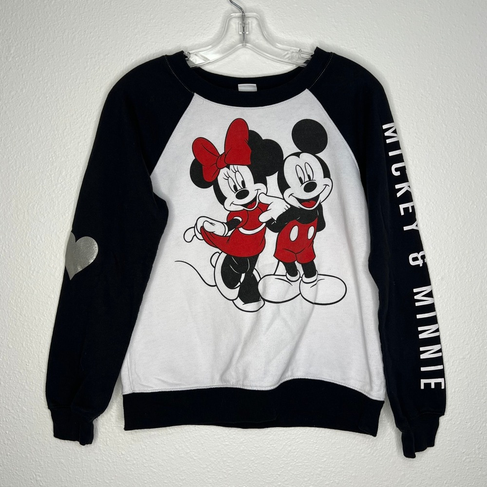 Disney Mickey & Minnie Mouse Graphic Print‎ Raglan Sweatshirt